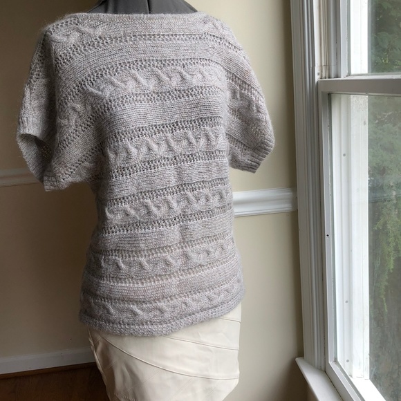 Express silver dolman sleeve cable-knit sweater - Picture 1 of 6